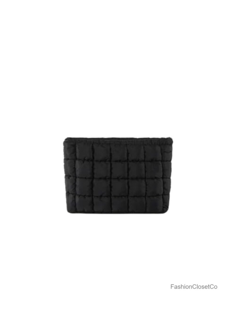 Puffy Quilted Makeup Bag Travel Cosmetic Organizer Pouch Clutch Nylon